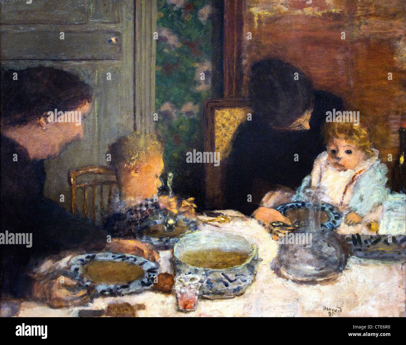 The Children`s Meal Pierre Bonnard 1867 1947 French France Stock Photo